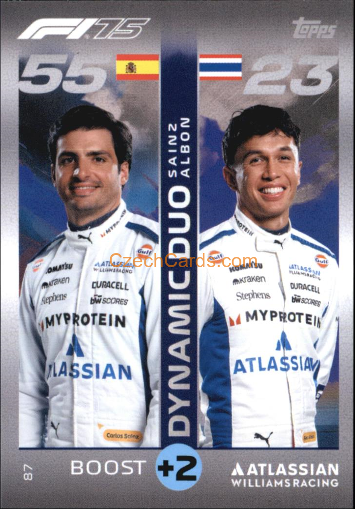 Carlos Sainz / Alex Albon 2025 Topps Turbo Attax #87