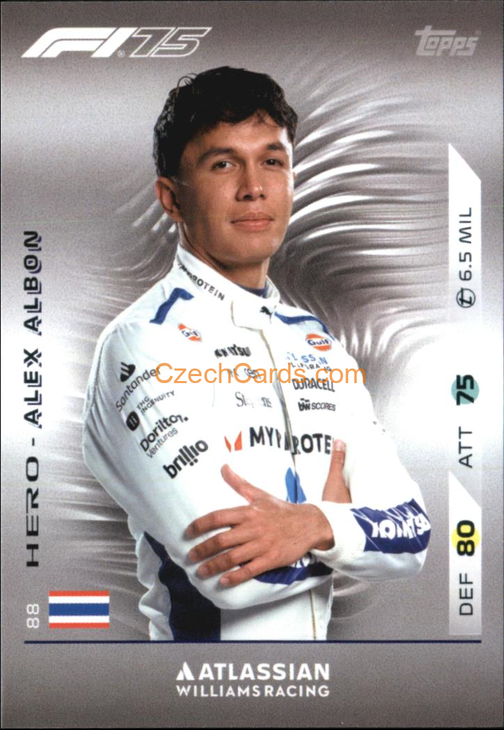 Alex Albon 2025 Topps Turbo Attax #88