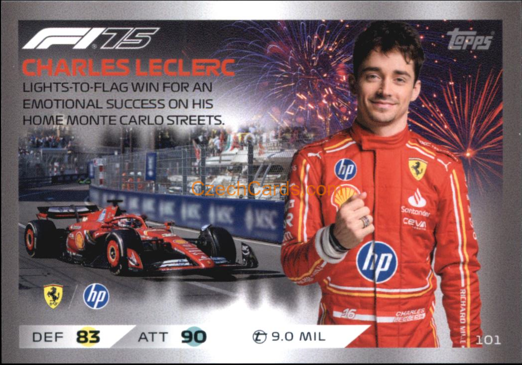 Charles Leclerc 2025 Topps Turbo Attax #101