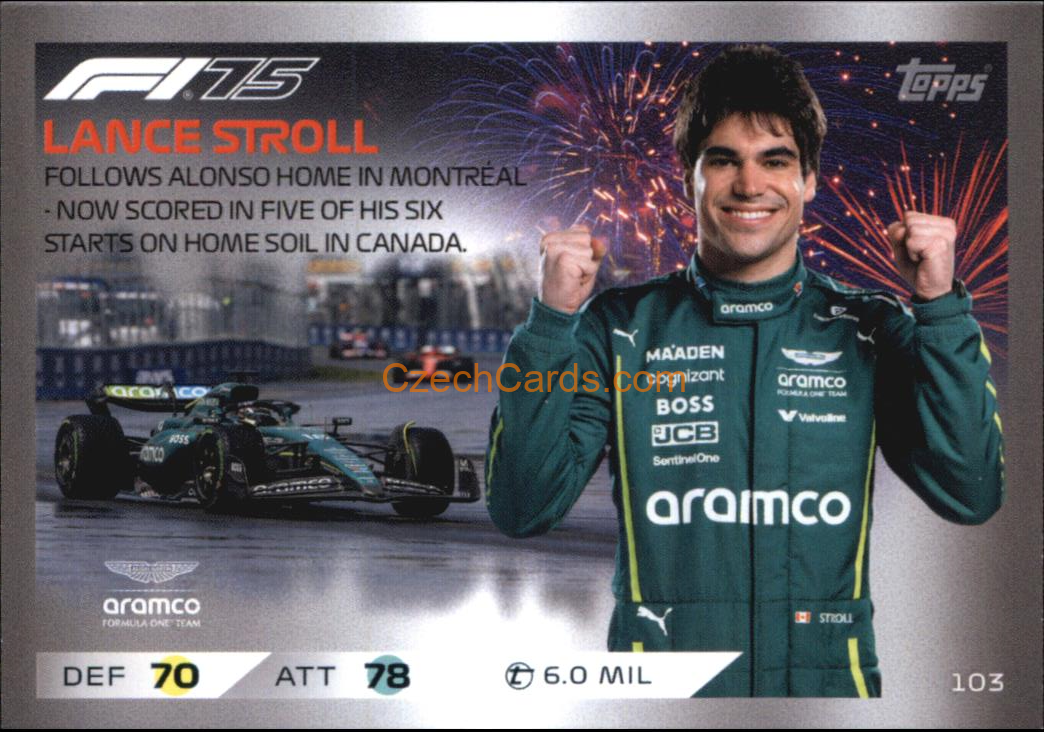 Lance Stroll 2025 Topps Turbo Attax #103