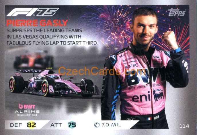 Pierre Gasly 2025 Topps Turbo Attax #114