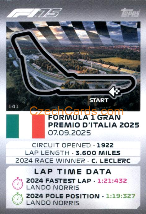 Autodromo Nazionale Monza 2025 Topps Turbo Attax #141