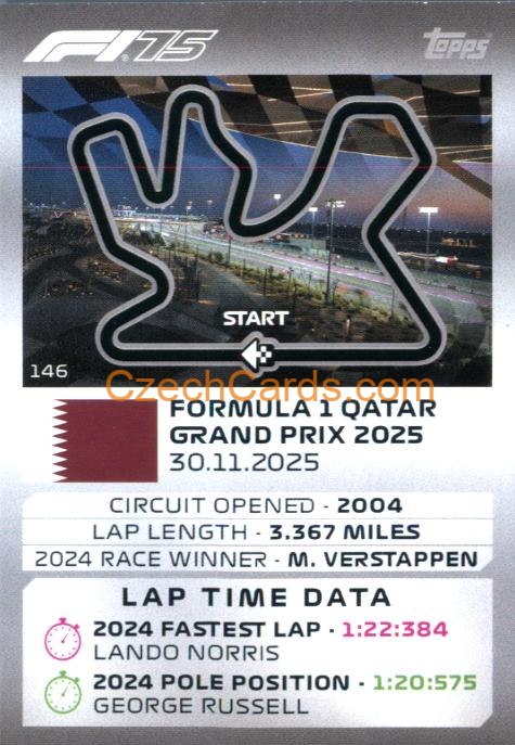 Lusail International Circuit 2025 Topps Turbo Attax #146