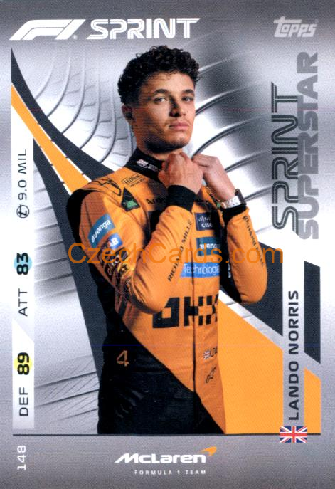 Lando Norris 2025 Topps Turbo Attax #148