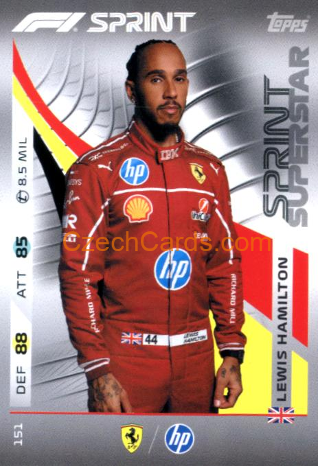 Lewis Hamilton 2025 Topps Turbo Attax #151