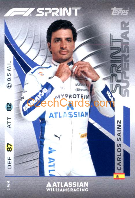Carlos Sainz 2025 Topps Turbo Attax #153