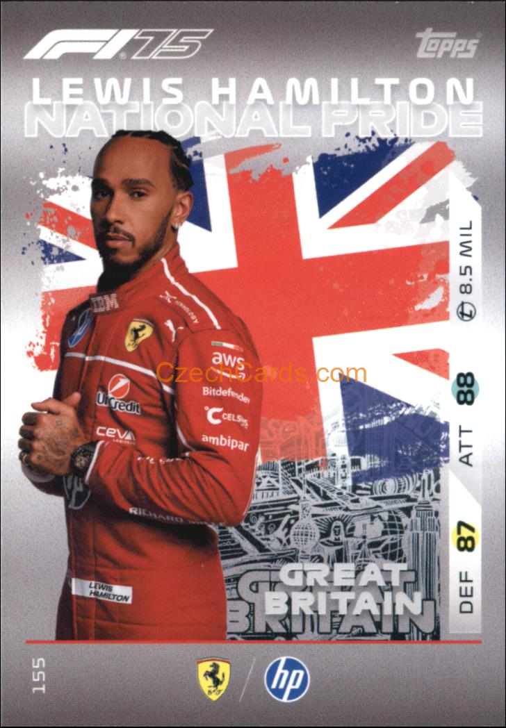 Lewis Hamilton 2025 Topps Turbo Attax #155