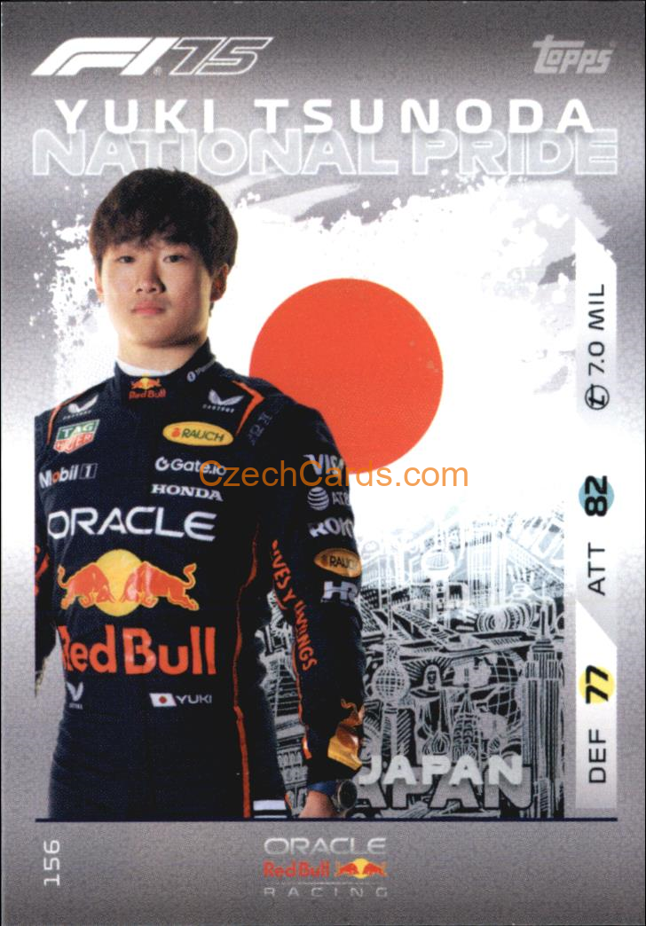 Yuki Tsunoda 2025 Topps Turbo Attax #156
