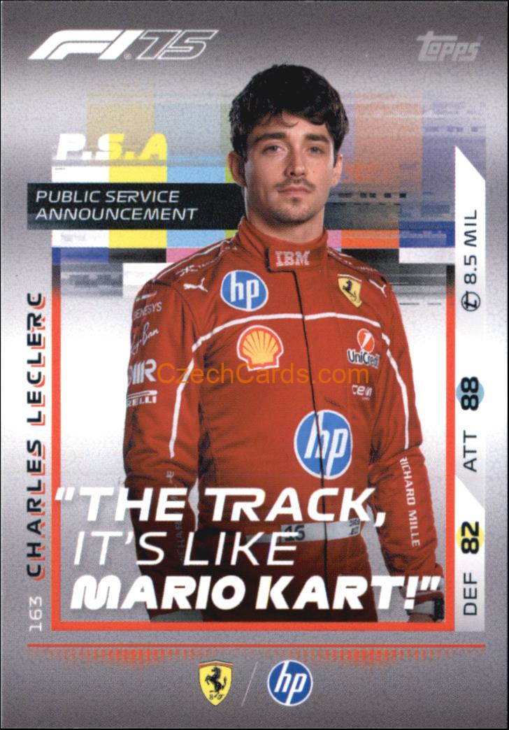 Charles Leclerc 2025 Topps Turbo Attax #163