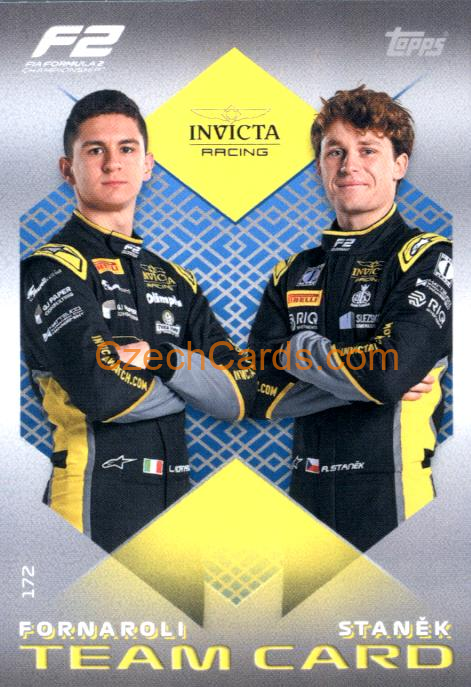 Invicta Racing Fornaroli Staněk 2025 Topps Turbo Attax #172