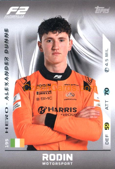 Alexander Dunne 2025 Topps Turbo Attax #195