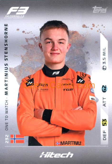 Martinius Stenshorne 2025 Topps Turbo Attax #232