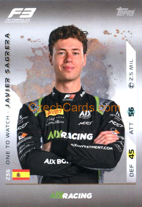 Javier Sagrera 2025 Topps Turbo Attax #236