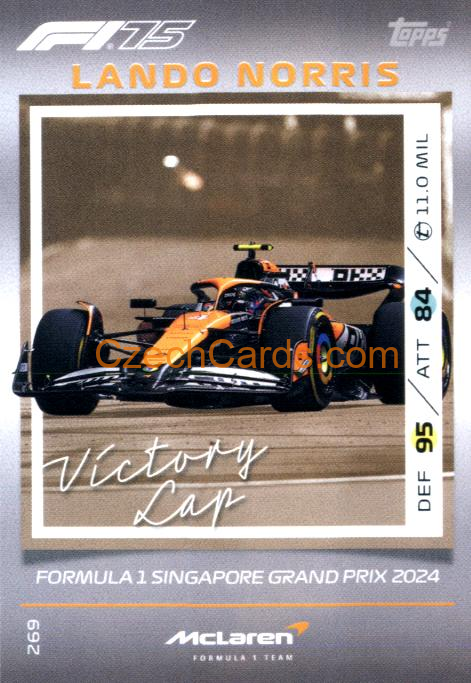 Lando Norris 2025 Topps Turbo Attax #269
