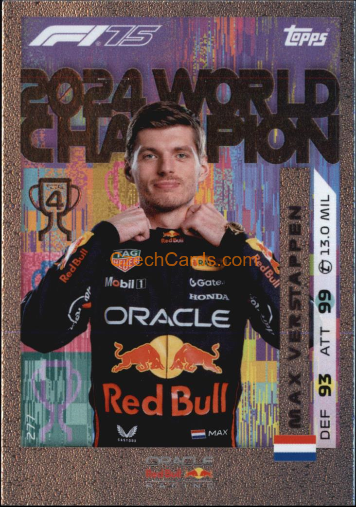 Max Verstappen 2025 Topps Turbo Attax #277