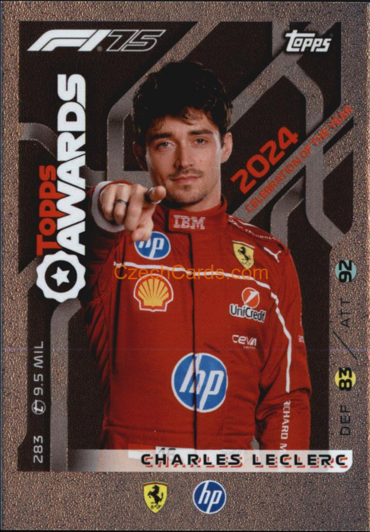 Charles Leclerc 2025 Topps Turbo Attax #283