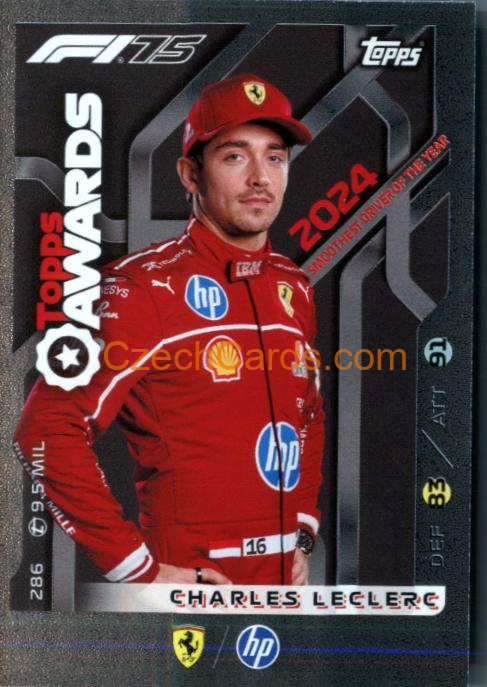 Charles Leclerc 2025 Topps Turbo Attax #286