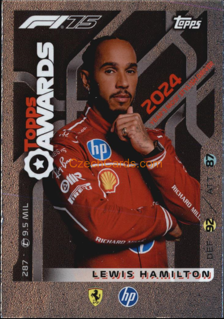 Lewis Hamilton 2025 Topps Turbo Attax #287