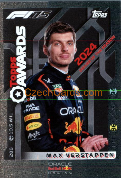 Max Verstappen 2025 Topps Turbo Attax #288