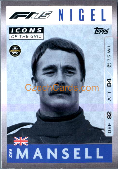 Nigel Mansell 2025 Topps Turbo Attax #299