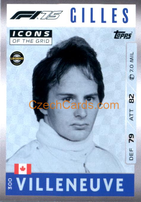 Gilles Villeneuve 2025 Topps Turbo Attax #300