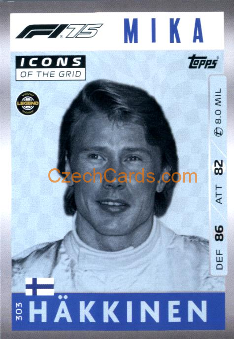Mika Hakkinen 2025 Topps Turbo Attax #303