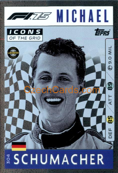 Michael Schumacher 2025 Topps Turbo Attax #304