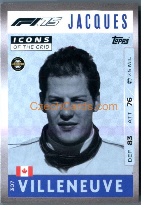 Jacques Villeneuve 2025 Topps Turbo Attax #307