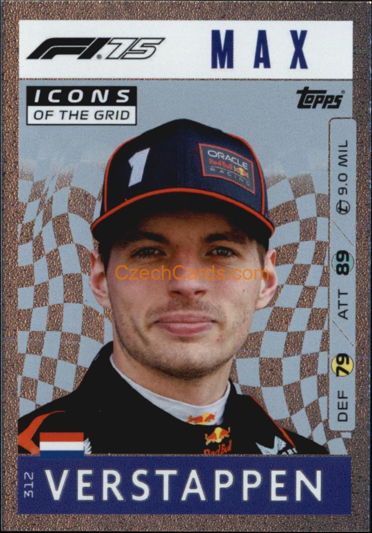 Max Verstappen 2025 Topps Turbo Attax #312