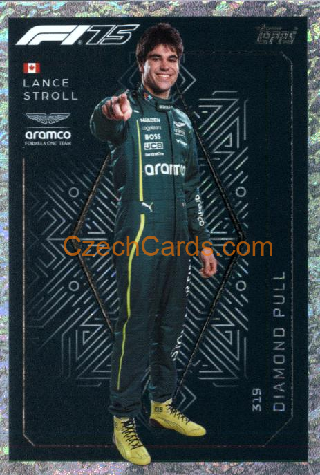 Lance Stroll 2025 Topps Turbo Attax Diamond Pull #319