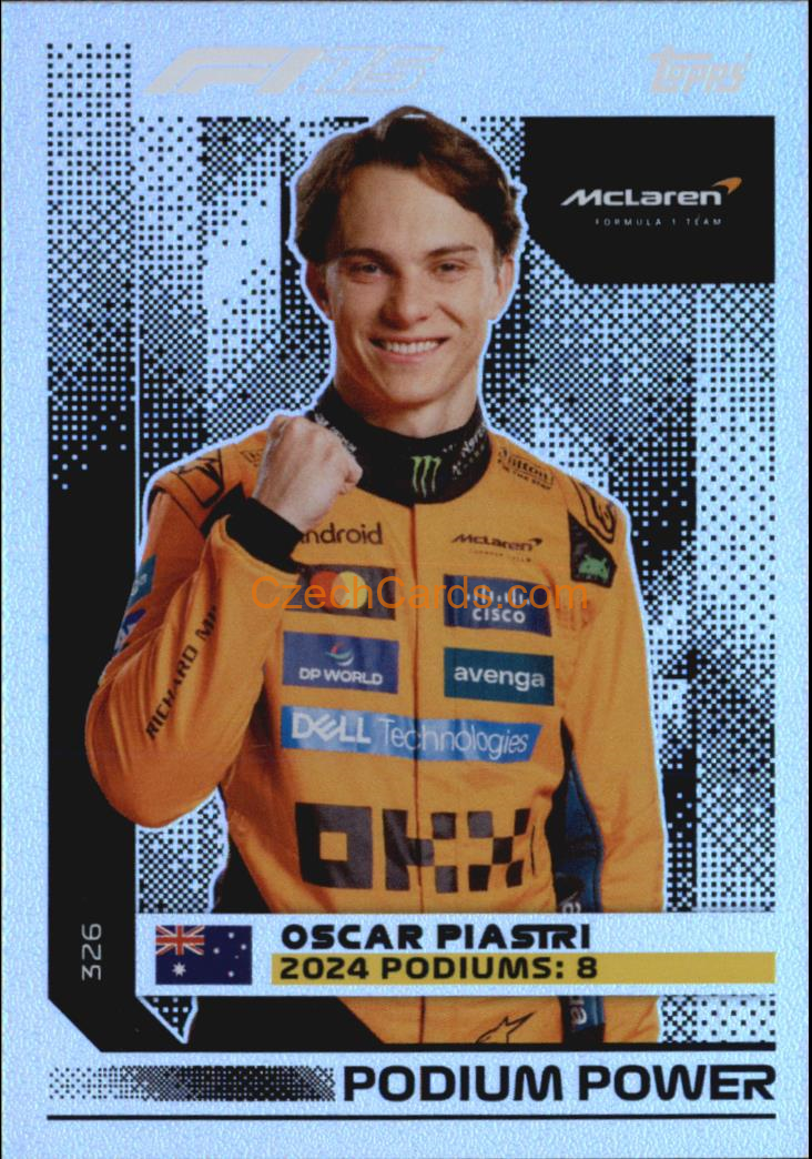 Oscar Piastri 2025 Topps Turbo Attax #326