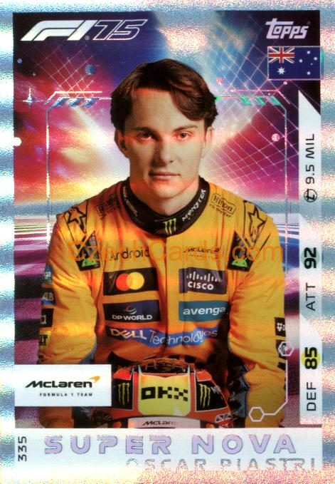 Oscar Piastri 2025 Topps Turbo Attax #335