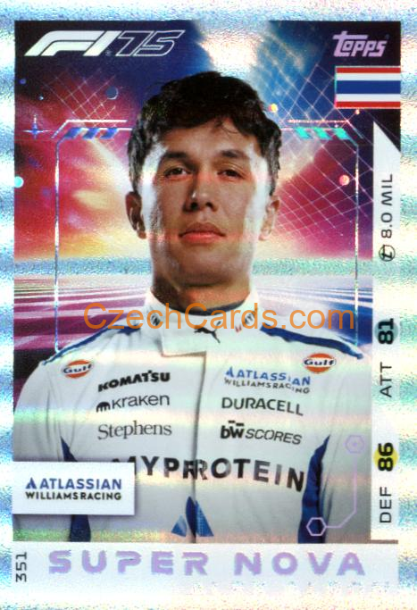 Alex Albon 2025 Topps Turbo Attax #351
