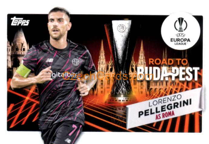 Lorenzo Pellegrini 2022/23 Topps Club Competitions Road to the Final RF-3