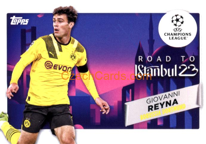 Giovanni Reyna 2022/23 Topps Club Competitions Road to the Final RF-4