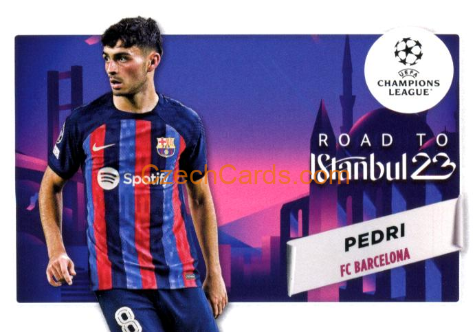 Pedri 2022/23 Topps Club Competitions Road to the Final RF-6