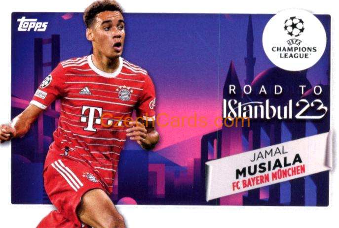 Jamal Musiala 2022/23 Topps Club Competitions Road to the Final RF-8