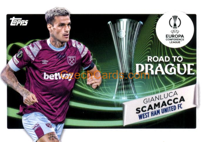 Gianluca Scamacca 2022/23 Topps Club Competitions Road to the Final RF-20