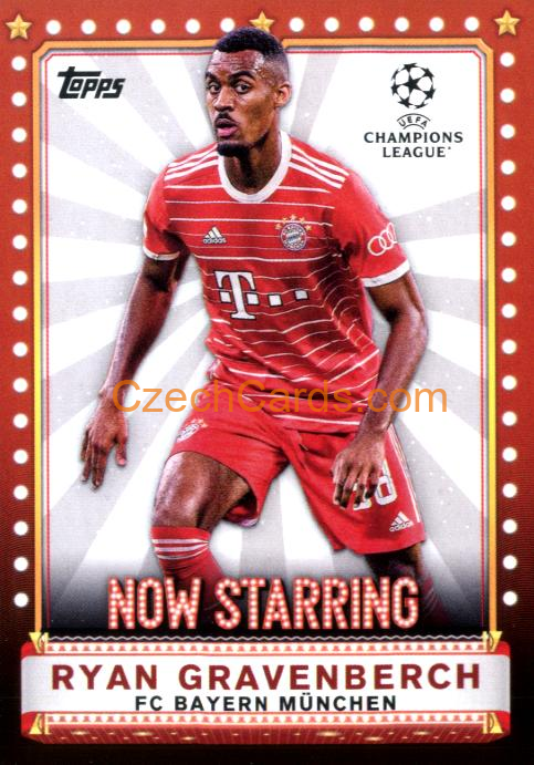 Ryan Gravenberch 2022/23 Topps Club Competitions Now Starring NS-6
