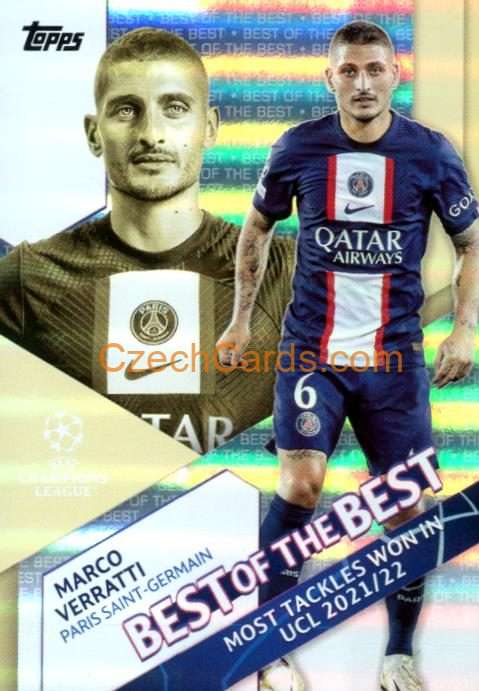 Marco Verratti 2022/23 Topps Club Competitions Best Of The Best BB-6