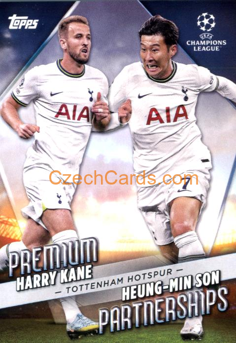 Kane / Son 2022/23 Topps Club Competitions Premium Partnerships PP-1