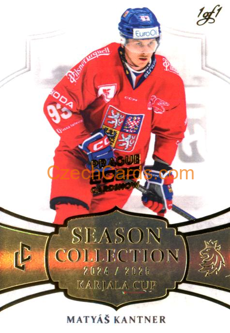 Matyáš Kantner 2025 LC Prague Card Show 1of1 Edition Gold 1/1 