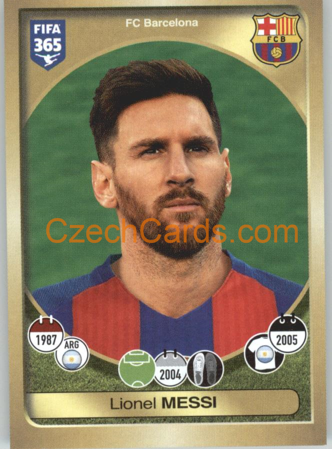 Lionel Messi Panini 2017 FIFA 365 Sticker #71