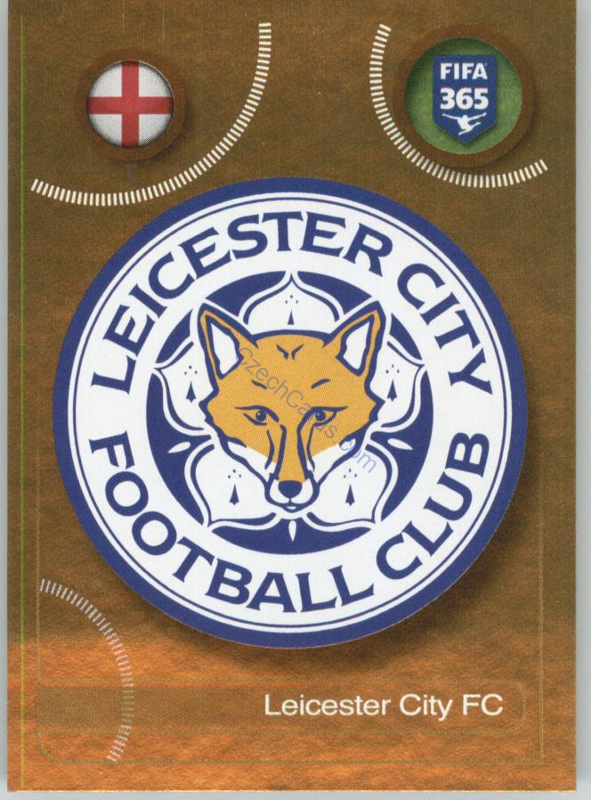 Leicester City FC logo Panini 2017 FIFA 365 Golden Sticker #125