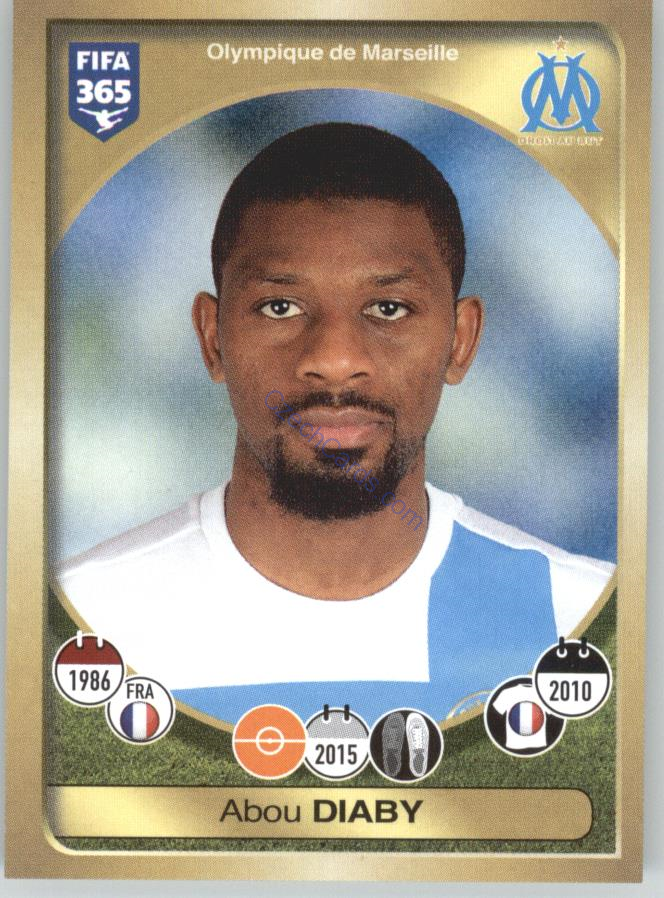 Abou Diaby Panini 2017 FIFA 365 Sticker #157