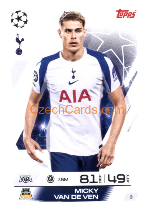Micky van de Ven 2025/26 Match Attax #3