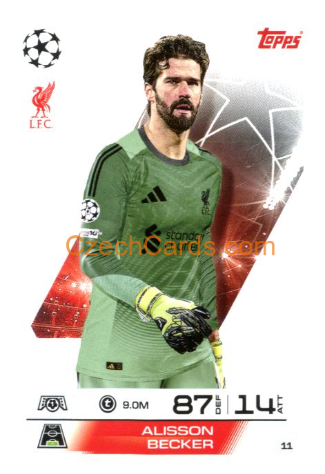 Alisson Becker 2025/26 Match Attax #11