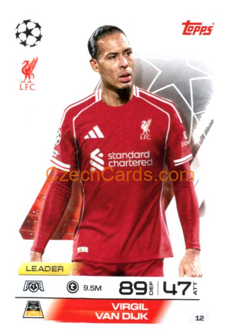 Virgil van Dijk 2025/26 Match Attax #12