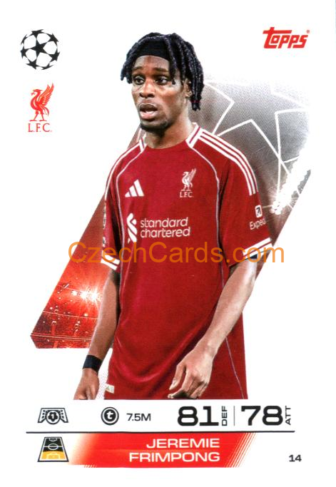 Jeremie Frimpong 2025/26 Match Attax #14