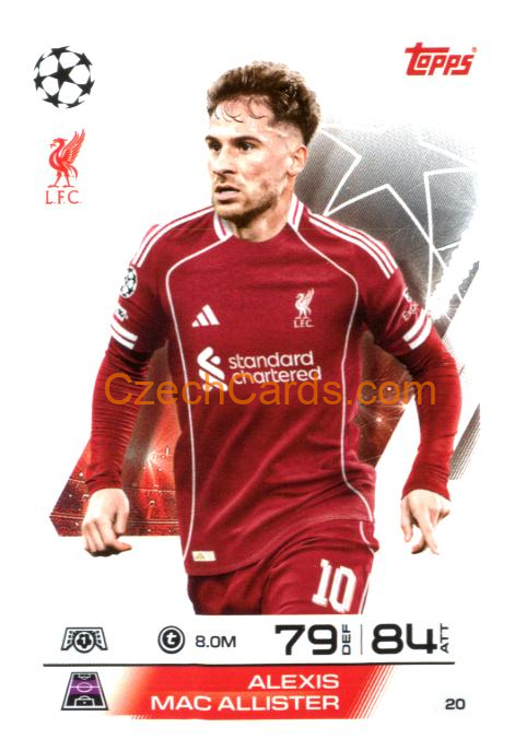 Alexis Mac Allister 2025/26 Match Attax #20